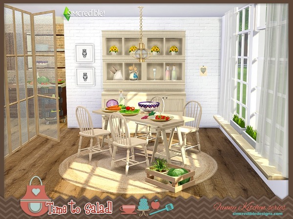Sims 4 Funny kitchen series Time to salad by SIMcredible at TSR