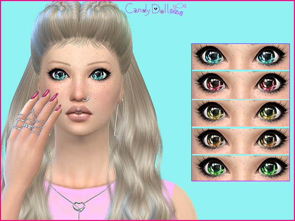 Sims 4 VeryBright Eyes by CandyDolluk at TSR