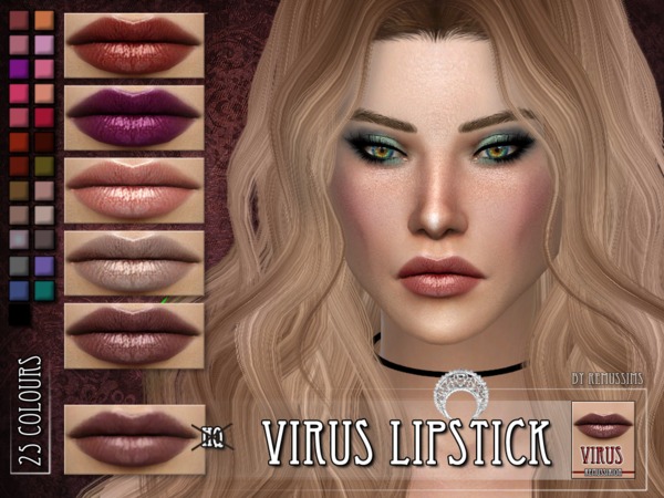 Sims 4 Virus Lipstick by RemusSirion at TSR