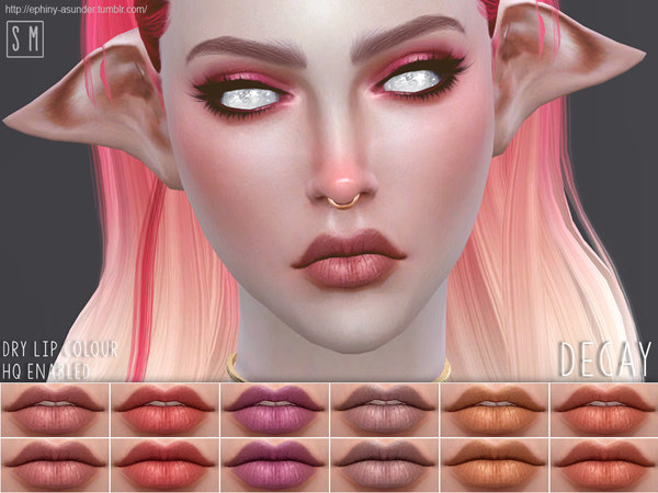 Sims 4 Matte Lipstick by Screaming Mustard at TSR