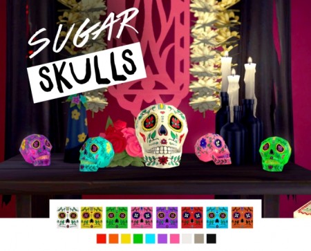 Dìa de los Muertos Calavera Sugar Skulls at Femmeonamissionsims
