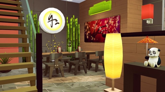 Sims 4 The Bamboo Wok American Chinese restaurant at Jenba Sims