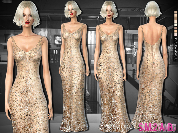Sims 4 254 Marilyn Monroe Birthday Dress by sims2fanbg at TSR