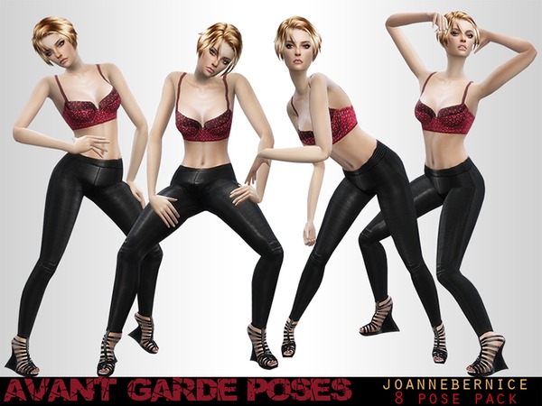 Sims 4 Avant Garde Poses by joannebernice at TSR