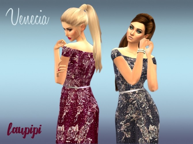 Sims 4 Venecia dress at Laupipi