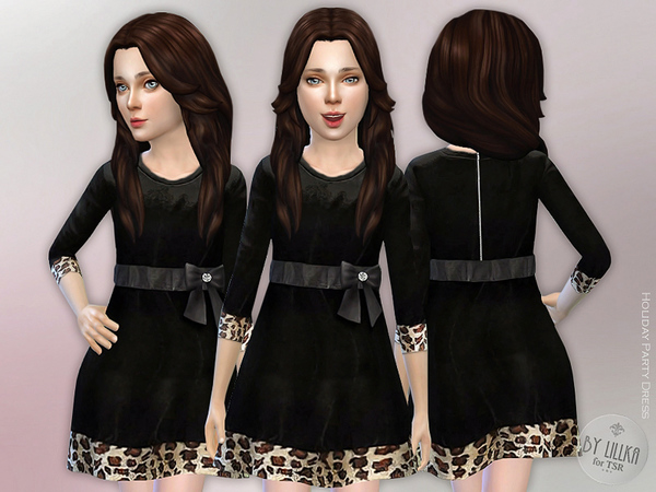 Sims 4 Holiday Party Dress by lillka at TSR
