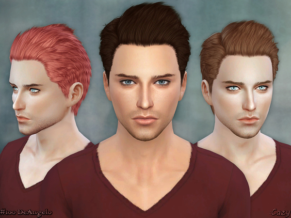 Sims 4 DeAngelo Conversion Hairstyle by Cazy at TSR