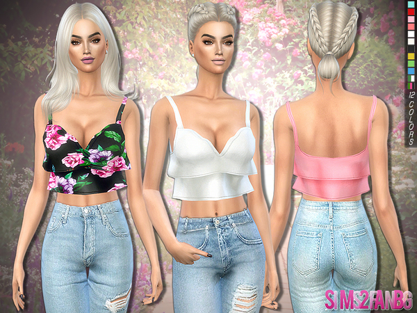 Sims 4 250 Party layered top by sims2fanbg at TSR
