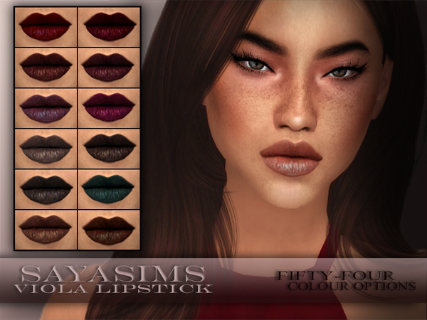 Sims 4 Viola Lipstick by SayaSims at TSR
