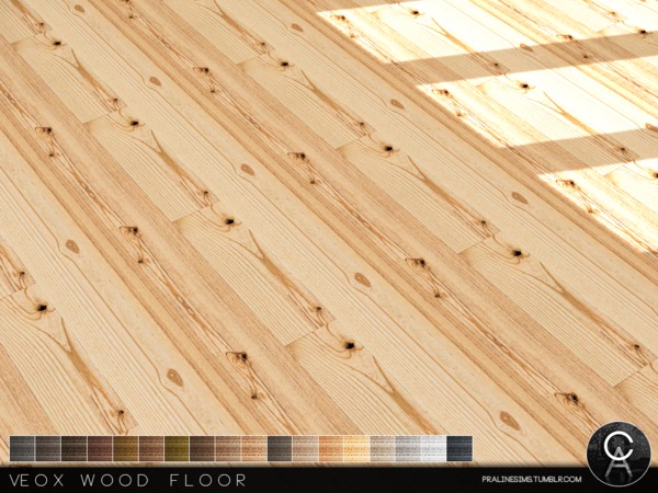 Sims 4 VEOX Wood Floor by Pralinesims at TSR