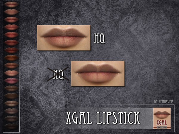 Sims 4 Xgal lipstick by RemusSirion at TSR