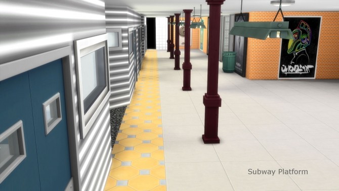 Sims 4 Subway City by Snowhaze at Mod The Sims
