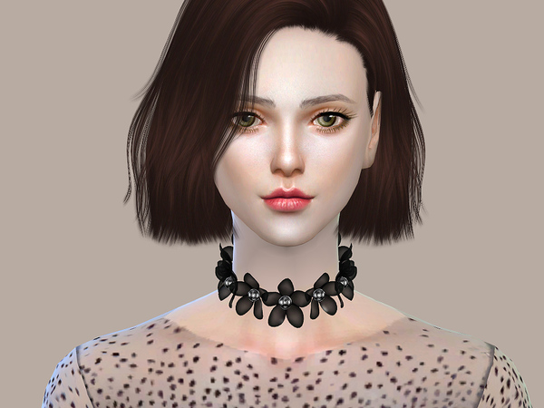 Sims 4 Flowers collar 10 by S Club LL at TSR