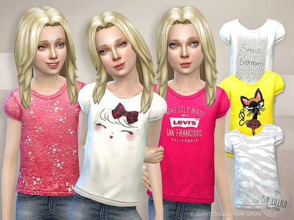 Sims 4 T  Shirt Collection GP09 by lillka at TSR