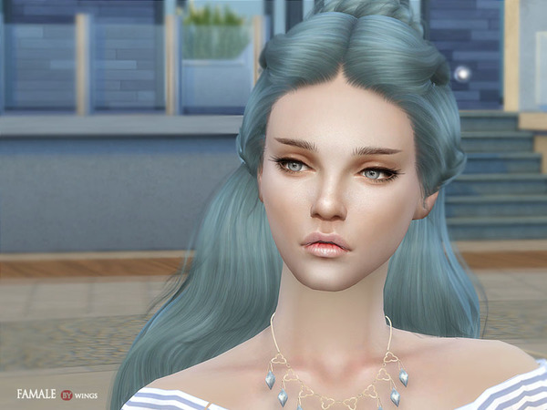 Sims 4 ETS1123 F hair by wingssims at TSR