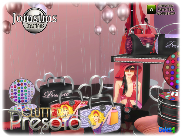 Sims 4 Presoto clutters set by jomsims at TSR
