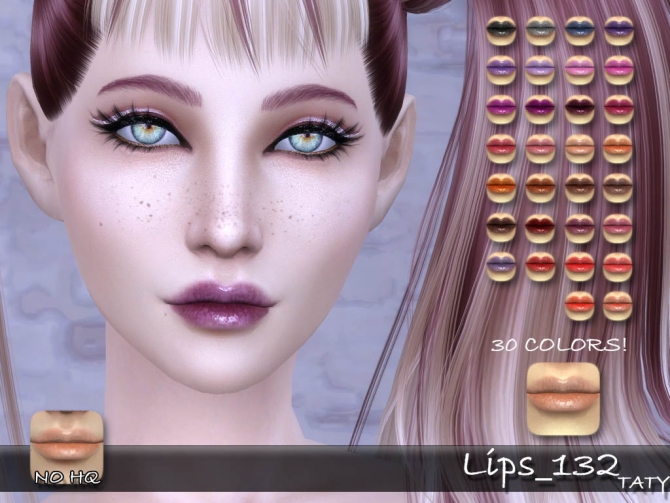 Lips 132 by Taty at SimsWorkshop » Sims 4 Updates