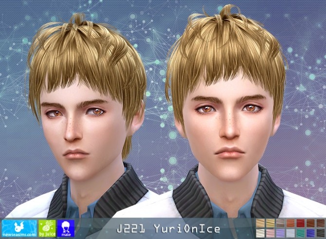 Sims 4 J221 YuriOnIce hair (Pay) at Newsea Sims 4