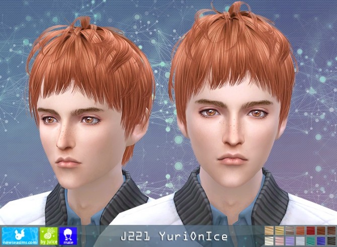 Sims 4 J221 YuriOnIce hair (Pay) at Newsea Sims 4