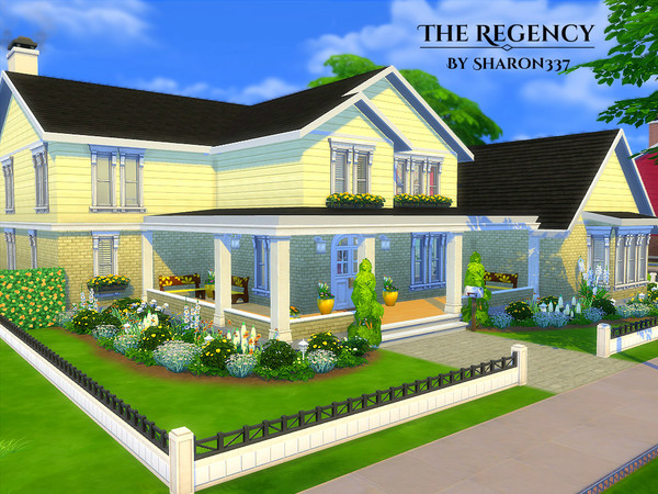 Sims 4 The Regency house by sharon337 at TSR