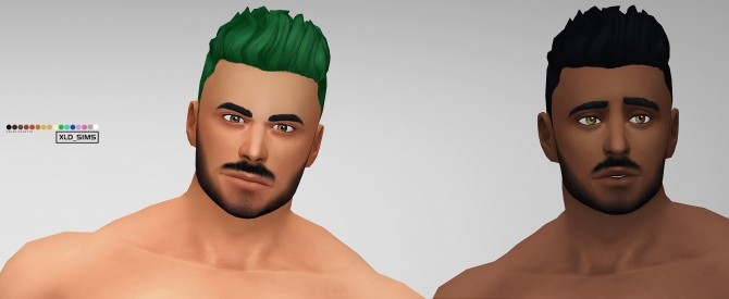 Sims 4 Forward Flick hair for males by Xld Sims at SimsWorkshop