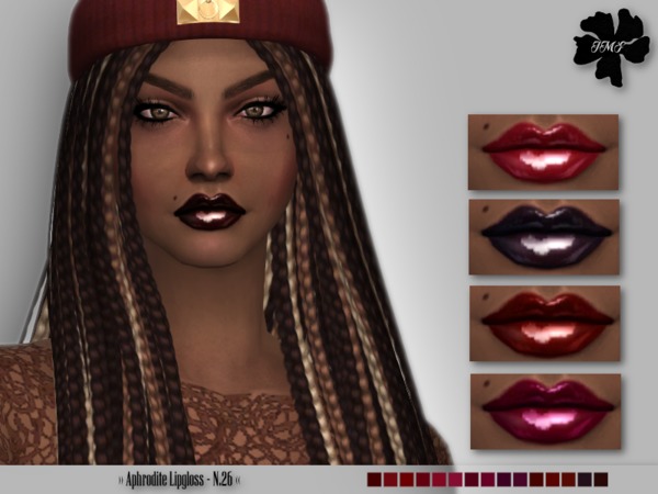 Sims 4 IMF Aphrodite Lipgloss N.46 by IzzieMcFire at TSR