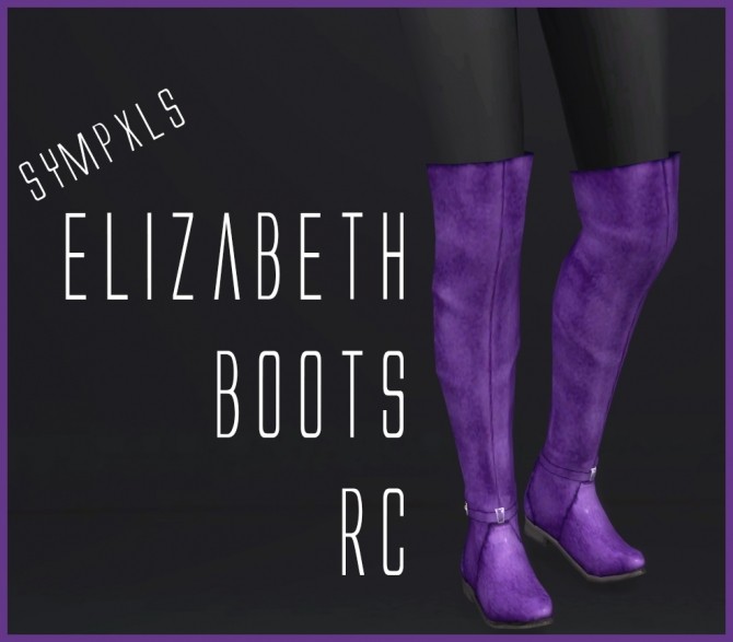Sims 4 Elizabeth Boots by Sympxls at SimsWorkshop