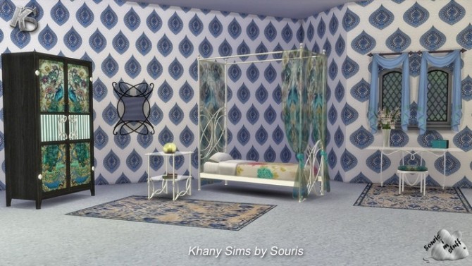 Sims 4 JAIPUR bedroom by Souris at Khany Sims