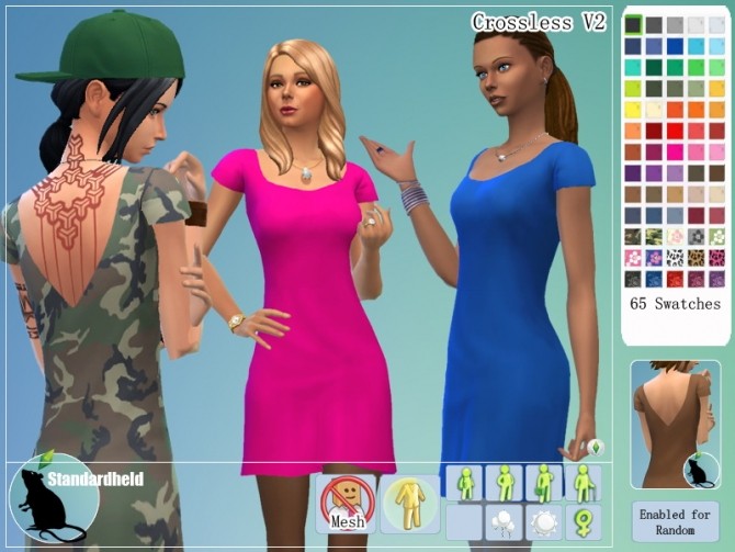 Sims 4 Crossless V2 by Standardheld at SimsWorkshop