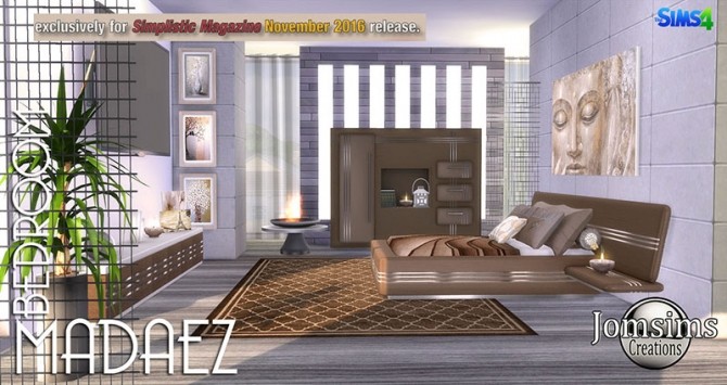 Sims 4 Madaez bedroom at Jomsims Creations