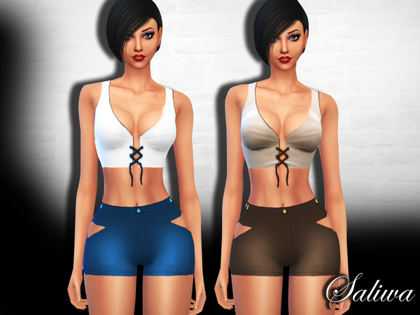 Sims 4 Sunshine Outfit by Saliwa at TSR