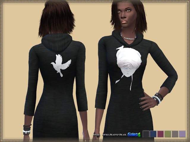 Sims 4 Dove Dress at Bukovka