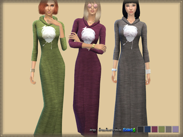 Sims 4 Dove Dress at Bukovka