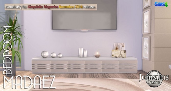 Sims 4 Madaez bedroom at Jomsims Creations