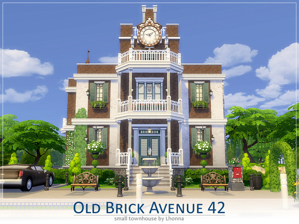 Sims 4 Old Brick Avenue 42 Clock House by Lhonna at TSR