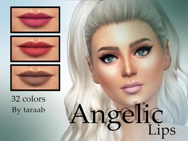Sims 4 Angelic Lips by taraab at TSR