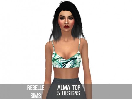 Alma Top by Rebellesims at SimsWorkshop