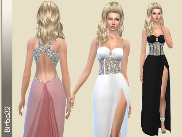 Sims 4 Natalia dress by Birba32 at TSR