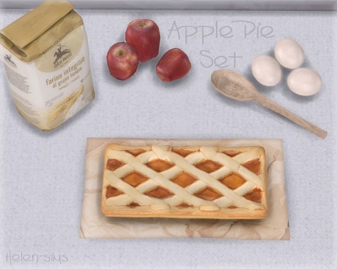 Sims 4 Apple Pie Set at Helen Sims