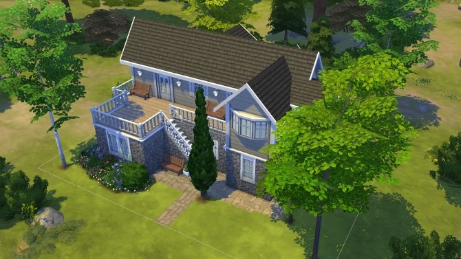 Sims 4 Country Blossom house by PolarBearSims at Mod The Sims