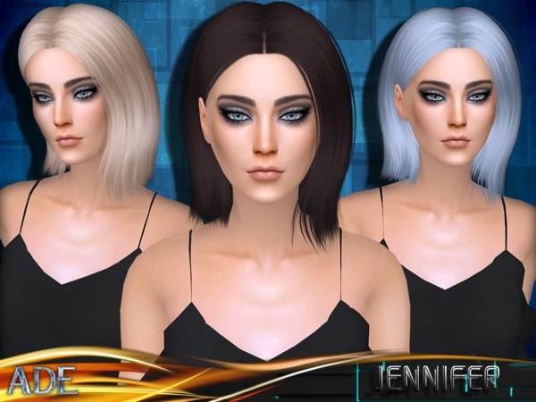 Sims 4 Jennifer hair by Ade Darma at TSR