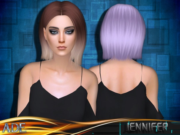 Sims 4 Jennifer hair by Ade Darma at TSR