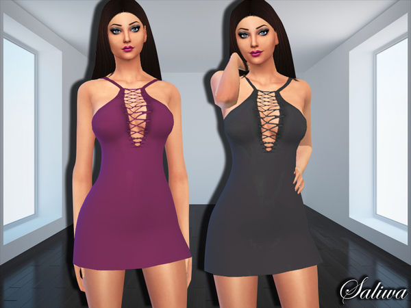Sims 4 Anastasia Dress by Saliwa at TSR