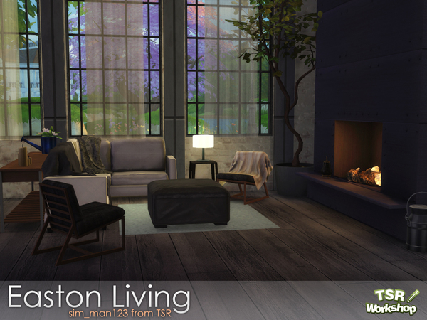 Sims 4 Easton Living Room by sim man123 at TSR