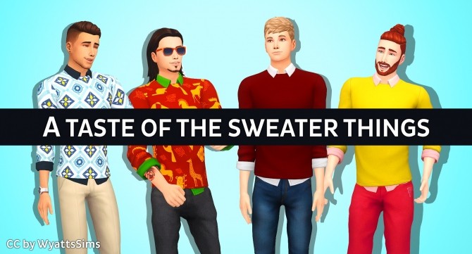 Sims 4 A Taste of the Sweater Things by WyattsSims at SimsWorkshop
