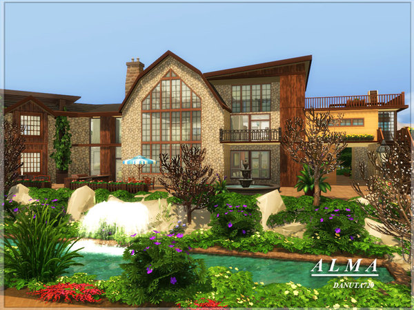 Sims 4 Alma house by Danuta720 at TSR