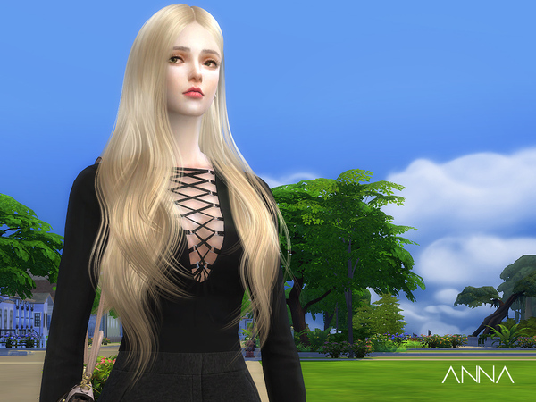 Sims 4 Anna hair n10 by S Club at TSR