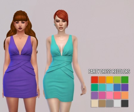 Party Dress Recolors at Maimouth Sims4
