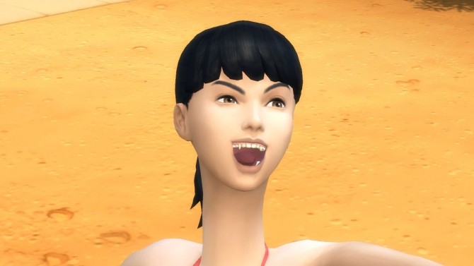 Sims 4 HD vampire teeth for all by necrodog at Mod The Sims