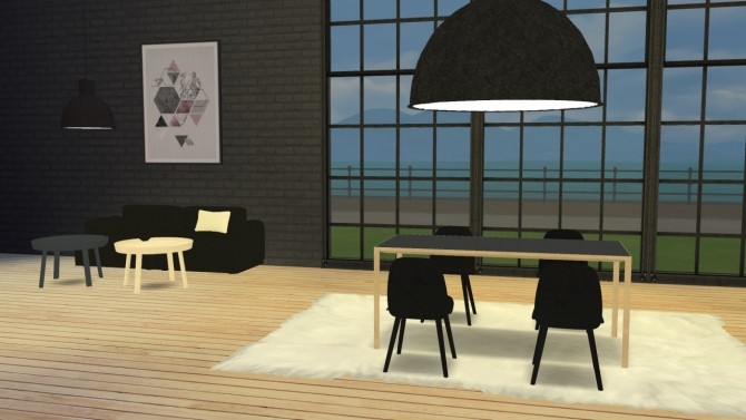 Sims 4 Under The Bell ceiling lamp at Meinkatz Creations